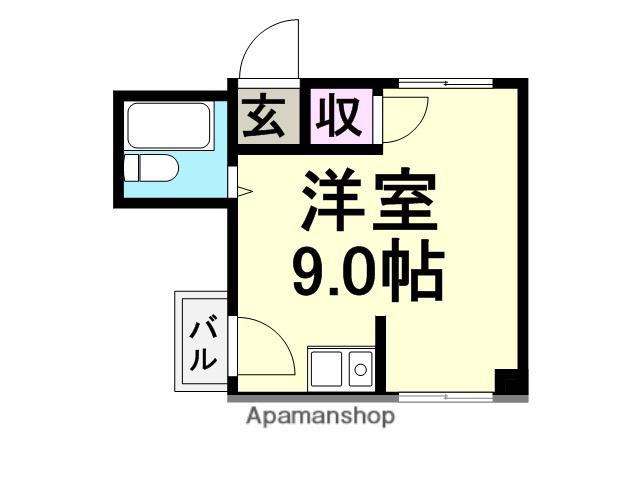 プレアール杭瀬(1DK/4階)の間取り写真