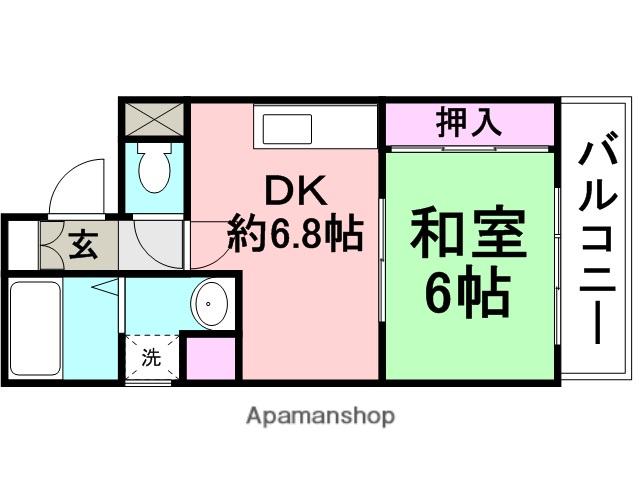 エスポワール塚口南(1DK/5階)の間取り写真