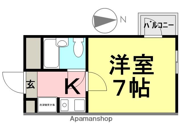 ダイドーメゾン立花西(1K/5階)の間取り写真