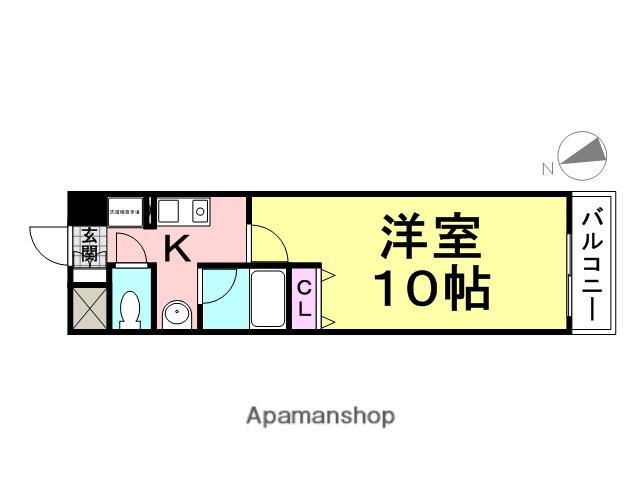 フロリッシュヨシノ(1K/3階)の間取り写真