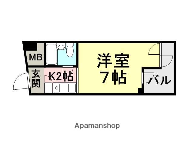 プリエールJR塚口駅前(ワンルーム/2階)の間取り写真