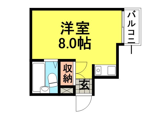 ダイド-メゾン武庫之荘Ⅵ(ワンルーム/4階)の間取り写真