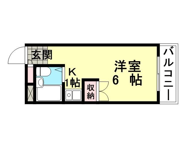 プチグレイス7番館(ワンルーム/3階)の間取り写真