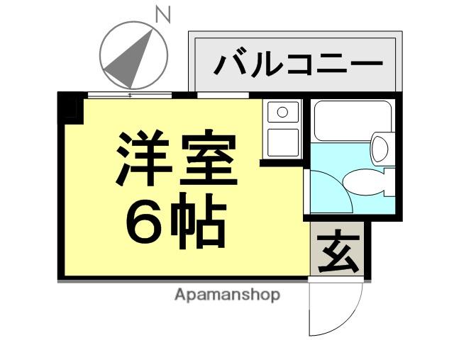 松崎マンション立花町(1K/4階)の間取り写真