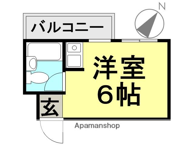 松崎マンション立花町(1K/3階)の間取り写真