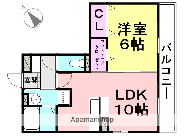 ナイスコート2(1LDK/2階)の間取り写真