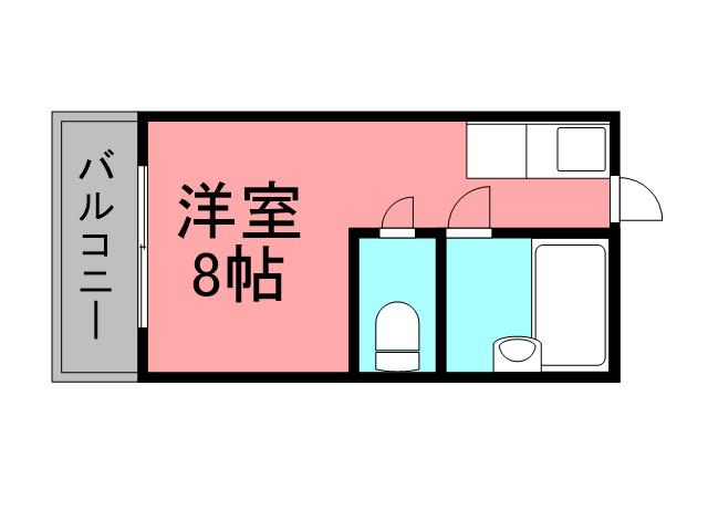 ダイバーシティ武庫川(ワンルーム/1階)の間取り写真