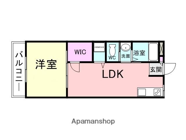 グレストマンション(1LDK/4階)の間取り写真