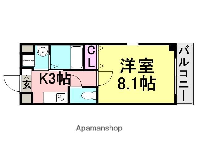 CARPIO 85(1K/3階)の間取り写真