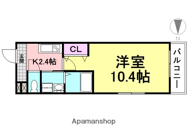フジパレス塚口東2番館(1K/3階)の間取り写真