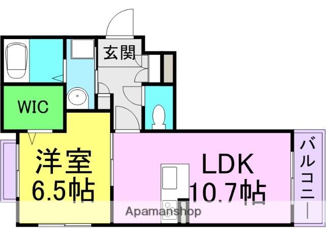BELLE CE DOMANI(1LDK/1階)の間取り写真