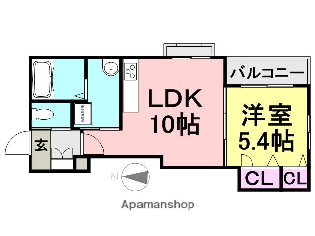 イルクオーレ(1LDK/2階)の間取り写真