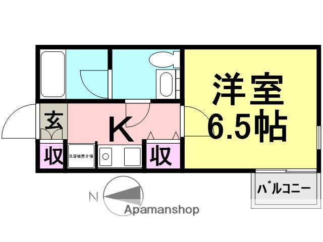 PRIVETACHIBANARESIDENCE(1K/2階)の間取り写真
