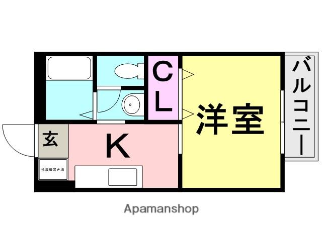 PETIT HOUSE西立花(1K/2階)の間取り写真
