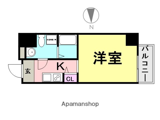 UーRO昭和南通(1K/1階)の間取り写真