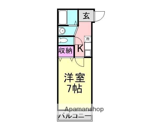 MAPLE(1K/3階)の間取り写真