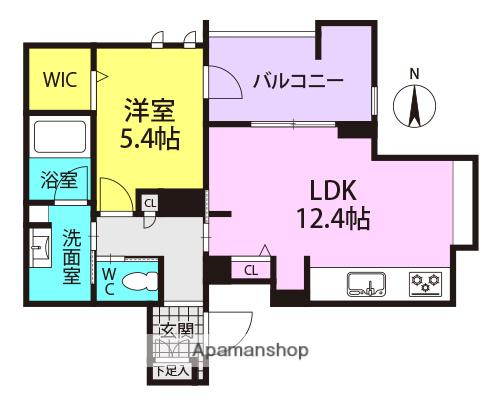 BLOOMⅢ(1LDK/2階)の間取り写真