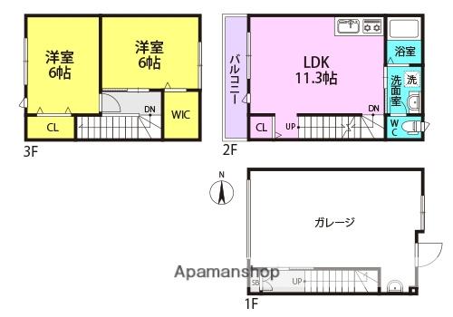LA LUCE OSAKA OVEST(2LDK/1階)の間取り写真