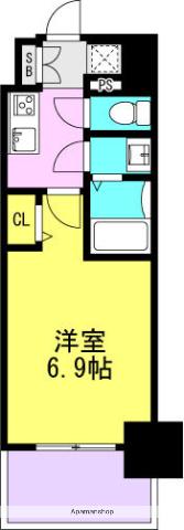 フォーリアライズ尼崎エラン(1K/2階)の間取り写真