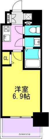 フォーリアライズ尼崎エラン(1K/4階)の間取り写真