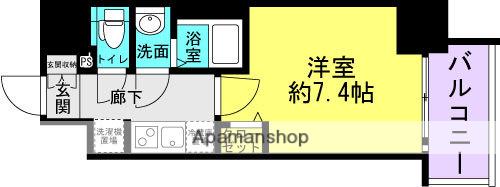 ファーストフィオーレ尼崎グランウエスト(1K/6階)の間取り写真