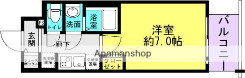 ファーストフィオーレ尼崎グランウエスト(1K/6階)の間取り写真