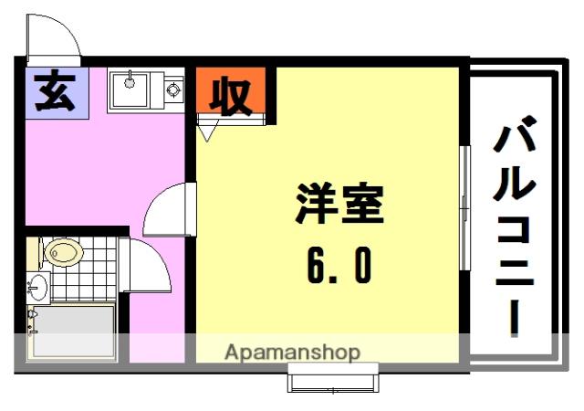 ロジェマンション(1K/3階)の間取り写真