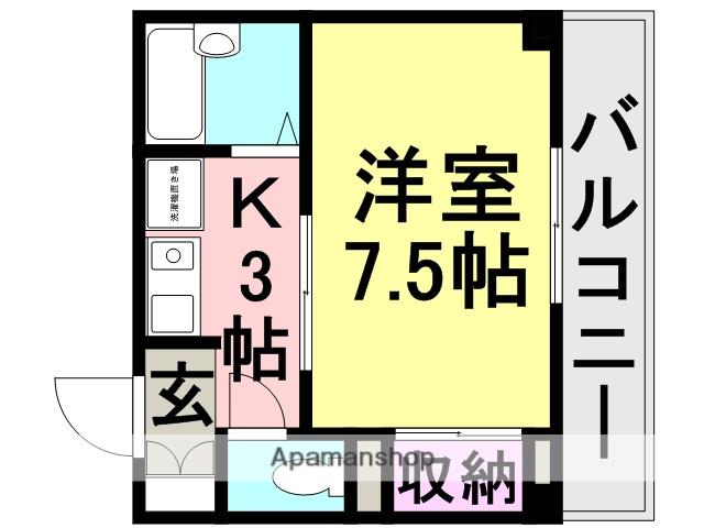 J&S・BUILDING(1K/2階)の間取り写真