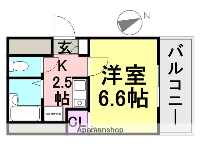 J&S・BUILDING(1K/2階)の間取り写真