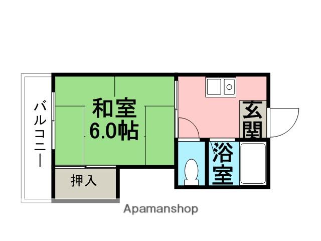 ケープマンション(1K/3階)の間取り写真