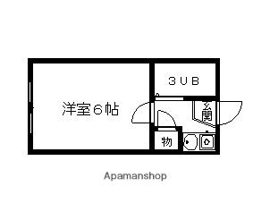第五カシノハイツ(1K/1階)の間取り写真