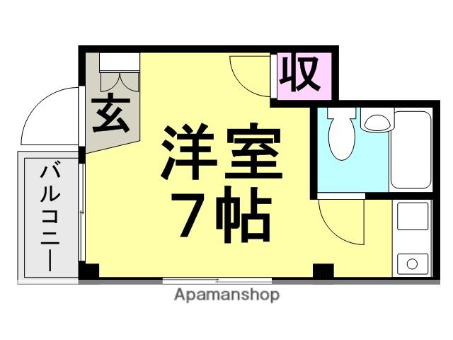 ハイツ橋本(ワンルーム/1階)の間取り写真