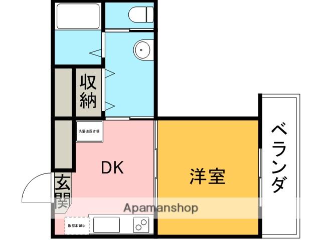 サンロイヤル武庫之荘(1DK/2階)の間取り写真