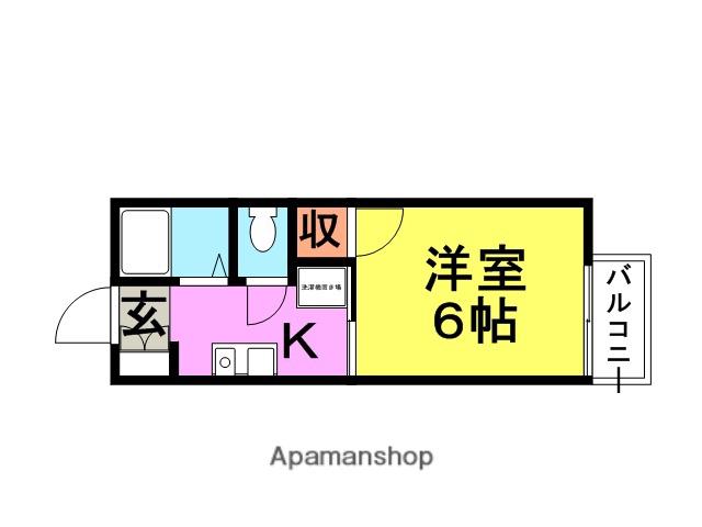 山太ハイツ(1K/1階)の間取り写真