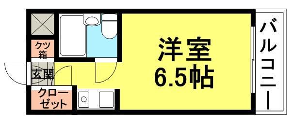 メゾンド・エル(ワンルーム/4階)の間取り写真