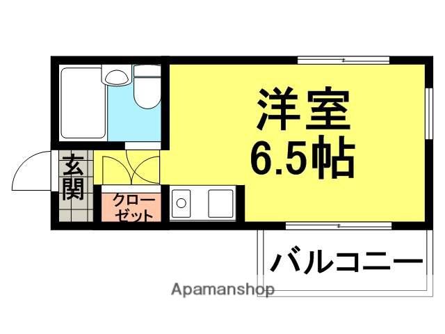 メゾンド・エル(ワンルーム/1階)の間取り写真