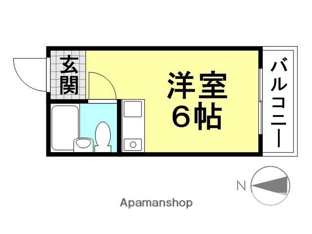 ダイドーメゾン塚口(ワンルーム/3階)の間取り写真