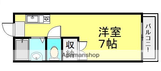 SOLEIL MUKOGAWA Ⅱ(1K/2階)の間取り写真