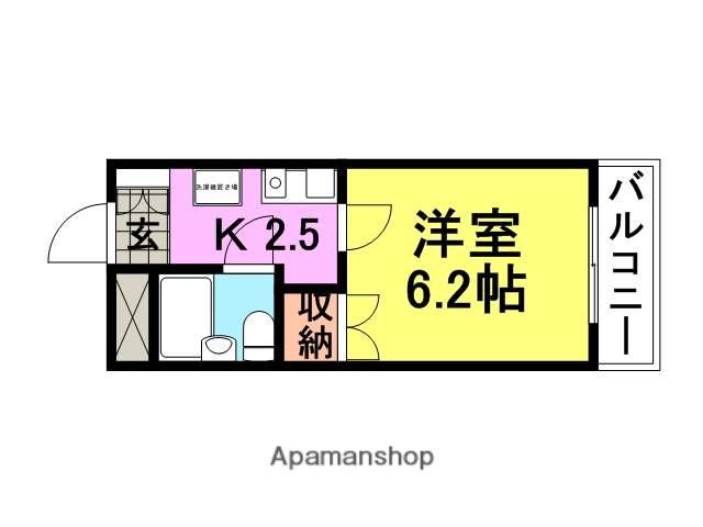 プチメゾン塚口(1K/3階)の間取り写真