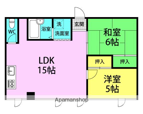 リアライズ尼崎(2LDK/10階)の間取り写真