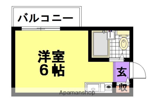 メゾンドアトラー(ワンルーム/4階)の間取り写真