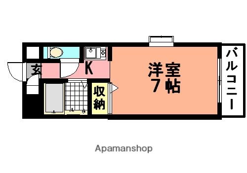 メゾン・ド・マキ(1K/3階)の間取り写真