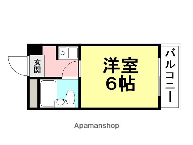 プリエール名神尼崎(1K/1階)の間取り写真