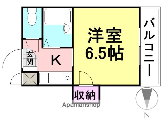 松本ハイツ(1K/2階)の間取り写真