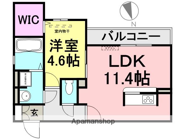 SEJOUR南竹谷(1LDK/2階)の間取り写真