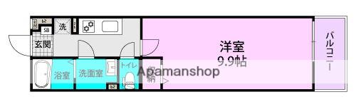 リブリ尼崎メゾン(1K/3階)の間取り写真