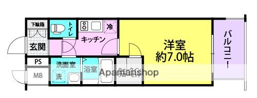 エスプレイス アーバンレジデンス(1K/11階)の間取り写真