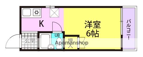 エクセル武庫之荘(ワンルーム/3階)の間取り写真