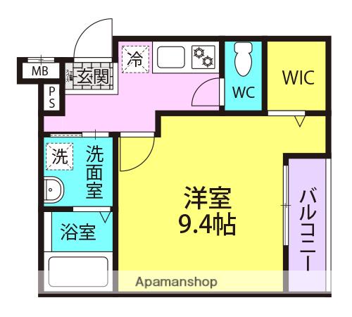 フジパレス大物公園1番館(1K/1階)の間取り写真