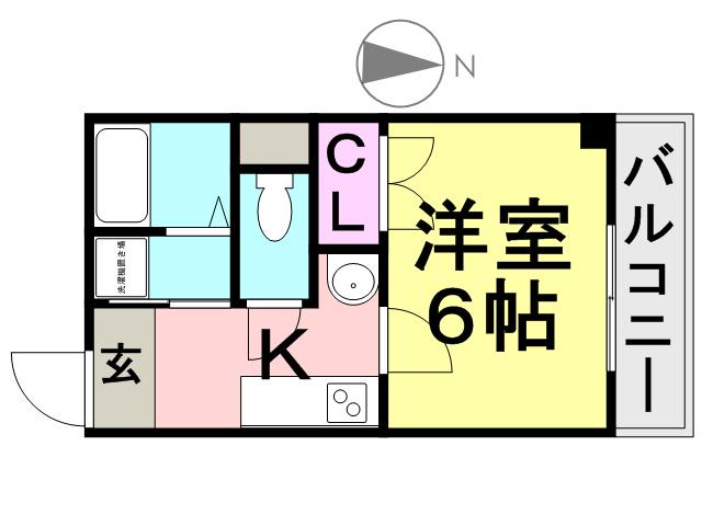 MY尼崎(1K/9階)の間取り写真